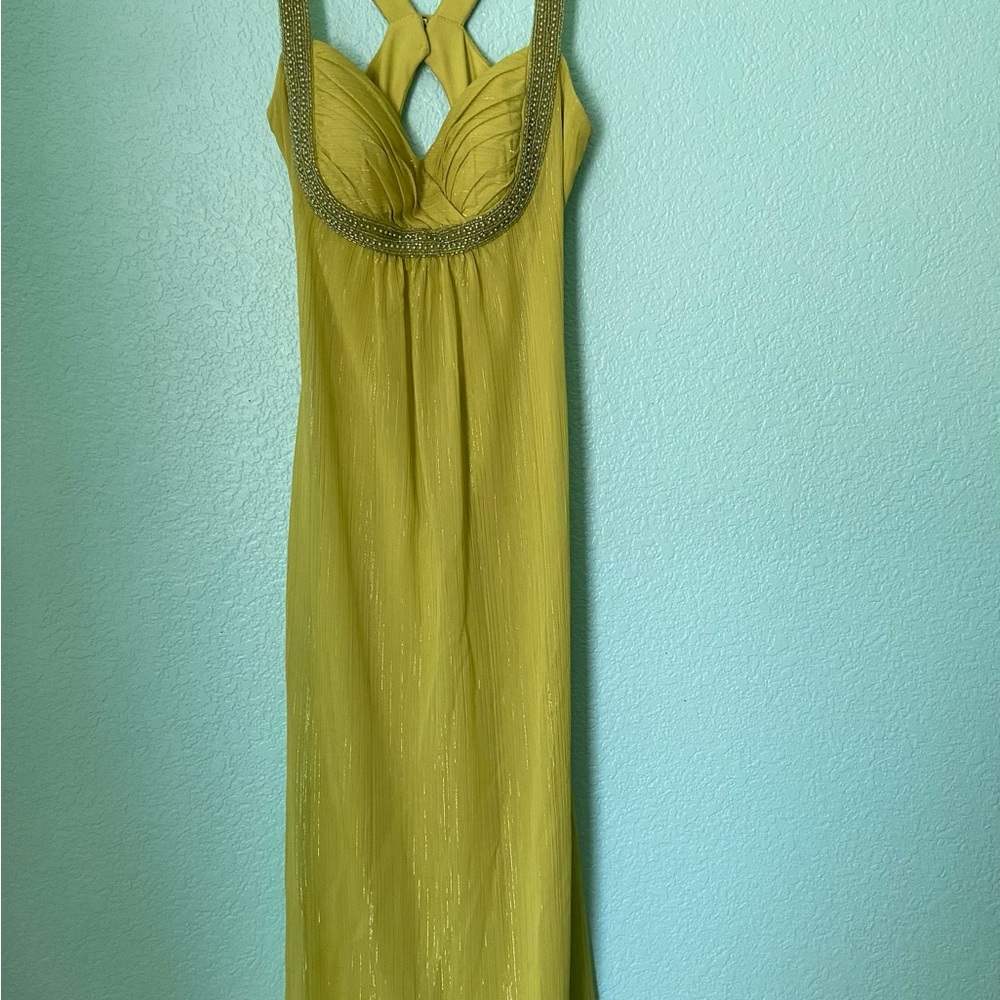 Guess Green Halter Backless Sundress